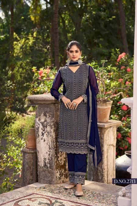 Twisha Vol 27 Silk Designer Salwar Suits Catalog
